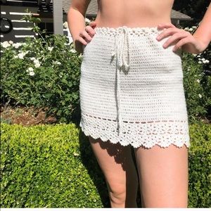 White crochet skirt